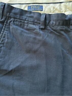 Polo Ralph Lauren Men’s Navy Chino Shorts Size 40L Big & Tall 100% Cotton